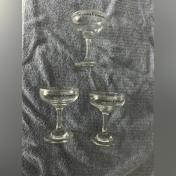 Set of 3- Coupe Glasses - Picture 3 of 7